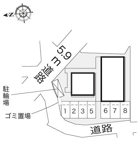 アゼリア並河(19228)の駐車配置図