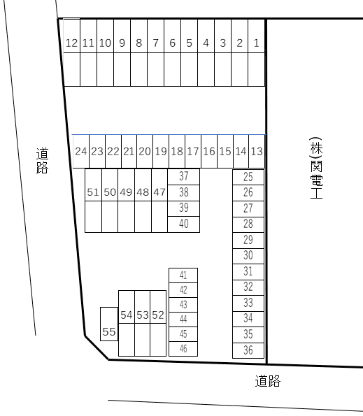 MKパーキングの駐車配置図