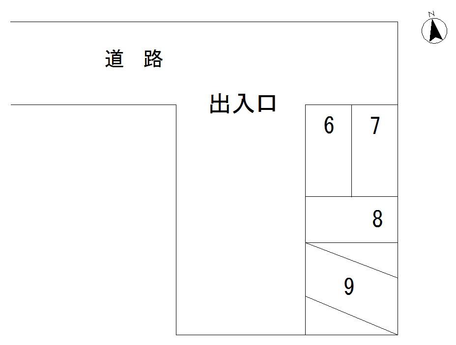 宮田月極駐車場の駐車配置図