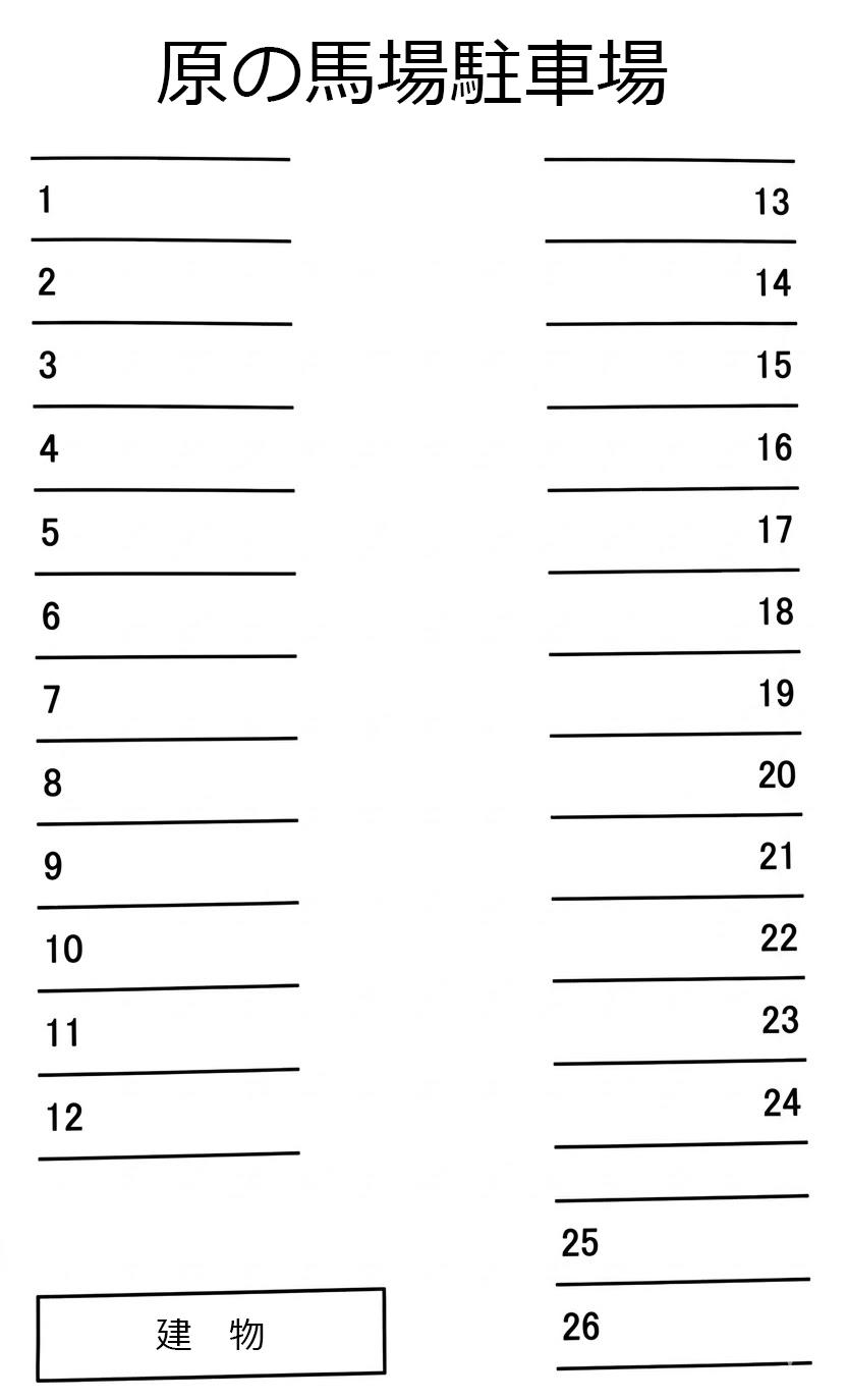 SSパーク大小路町①駐車場の駐車配置図