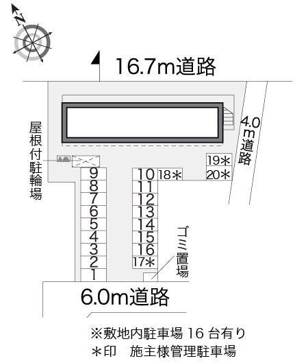 大森(17074)の駐車配置図