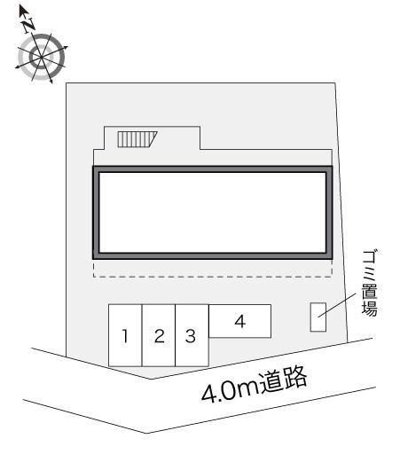 朝日(20864)の駐車配置図