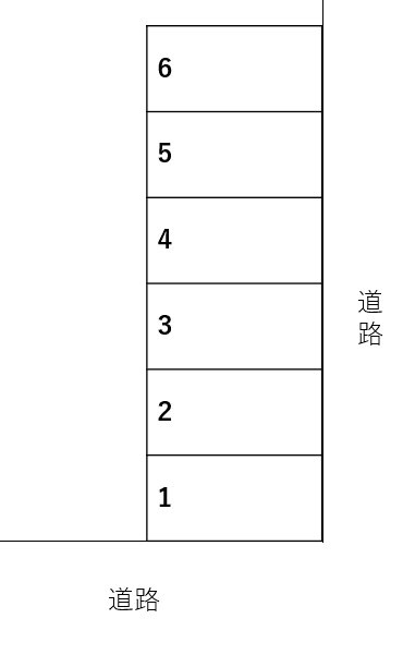 石川駐車場の駐車配置図