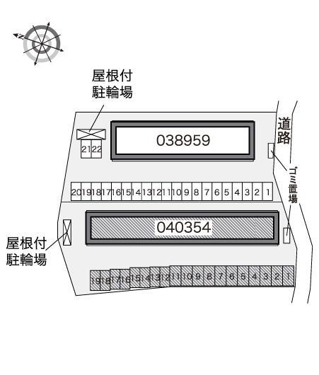 幸手ＥａｓｔⅡ(40354)の駐車配置図