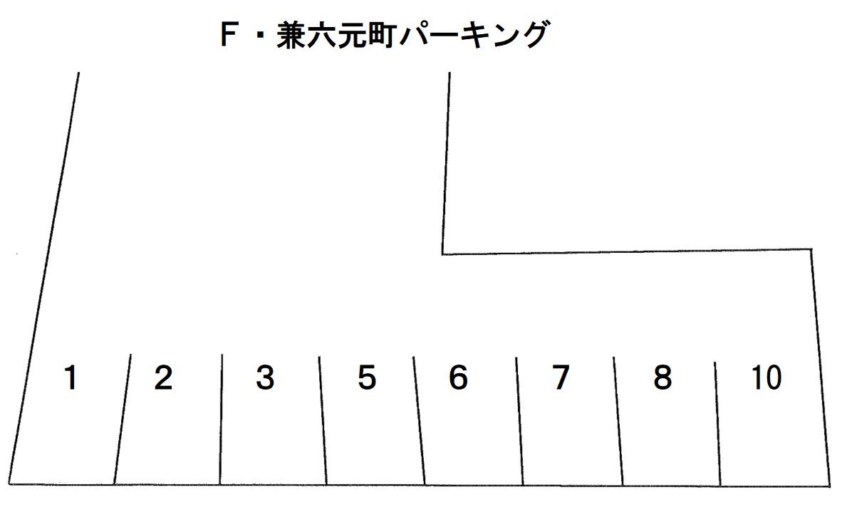 Ｆ・兼六元町パーキングの駐車配置図