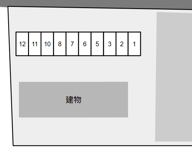 プレリオン別駐車場の駐車配置図