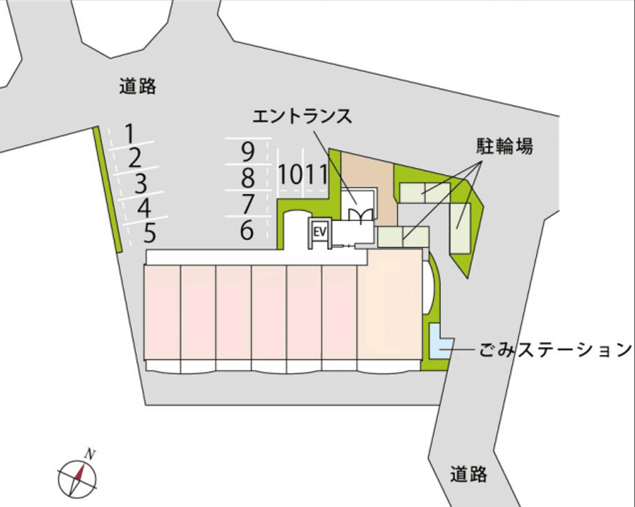 プリマヴェーラの駐車配置図