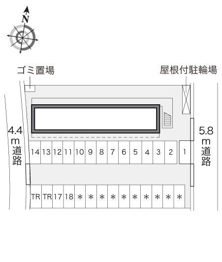 サンハイム(14201)の駐車配置図