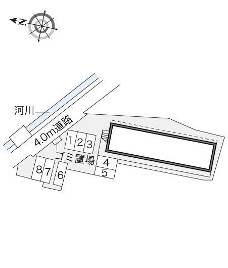 コンフォート(17864)の駐車配置図
