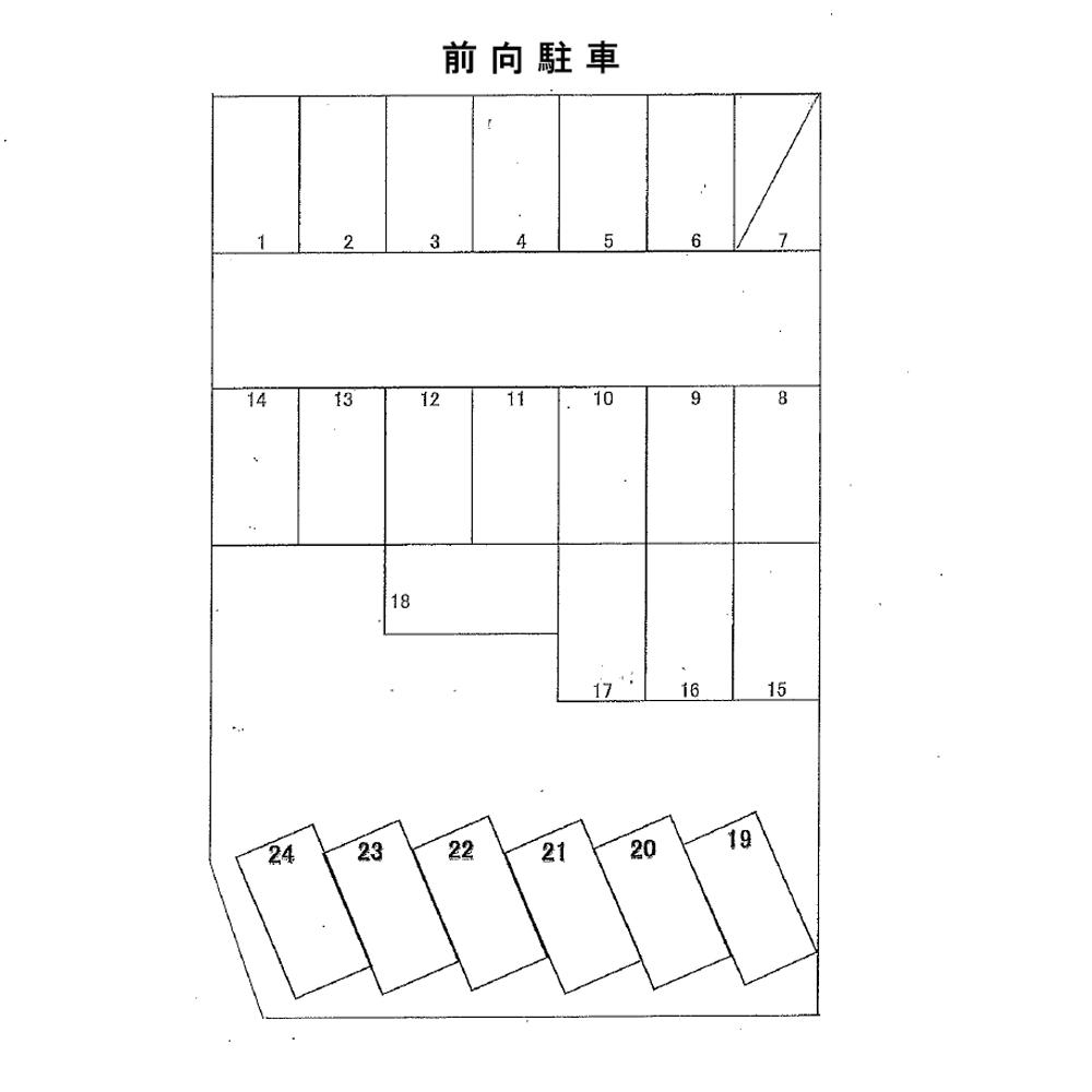 佐貫３丁目藤沢駐車場の駐車配置図