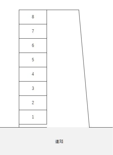 谷尾崎駐車場の駐車配置図