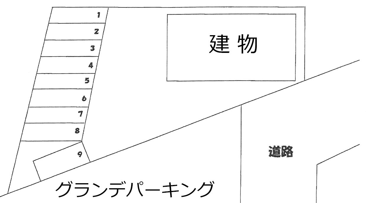 グランデパーキングの駐車配置図