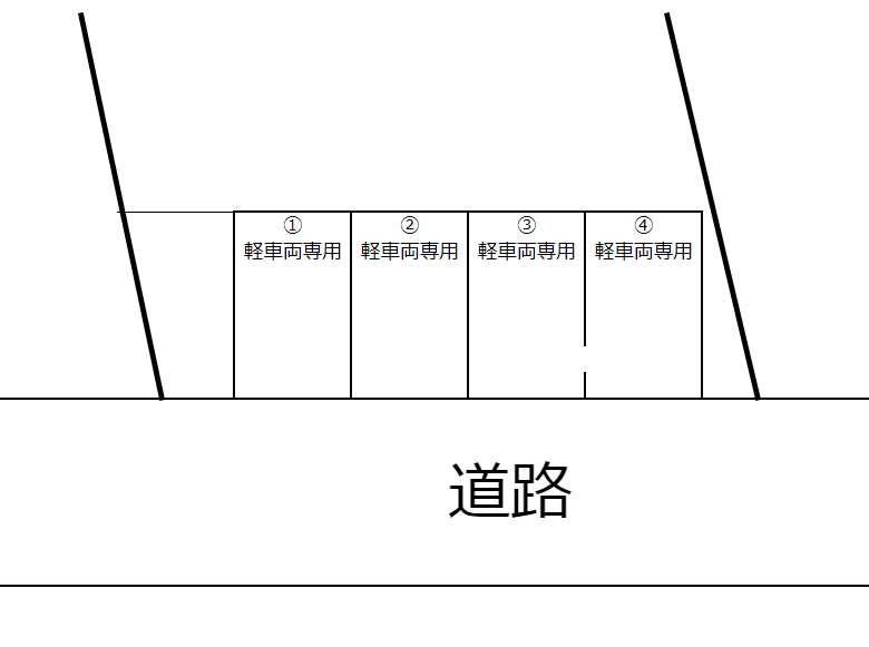 二本木２丁目パーキングの駐車配置図