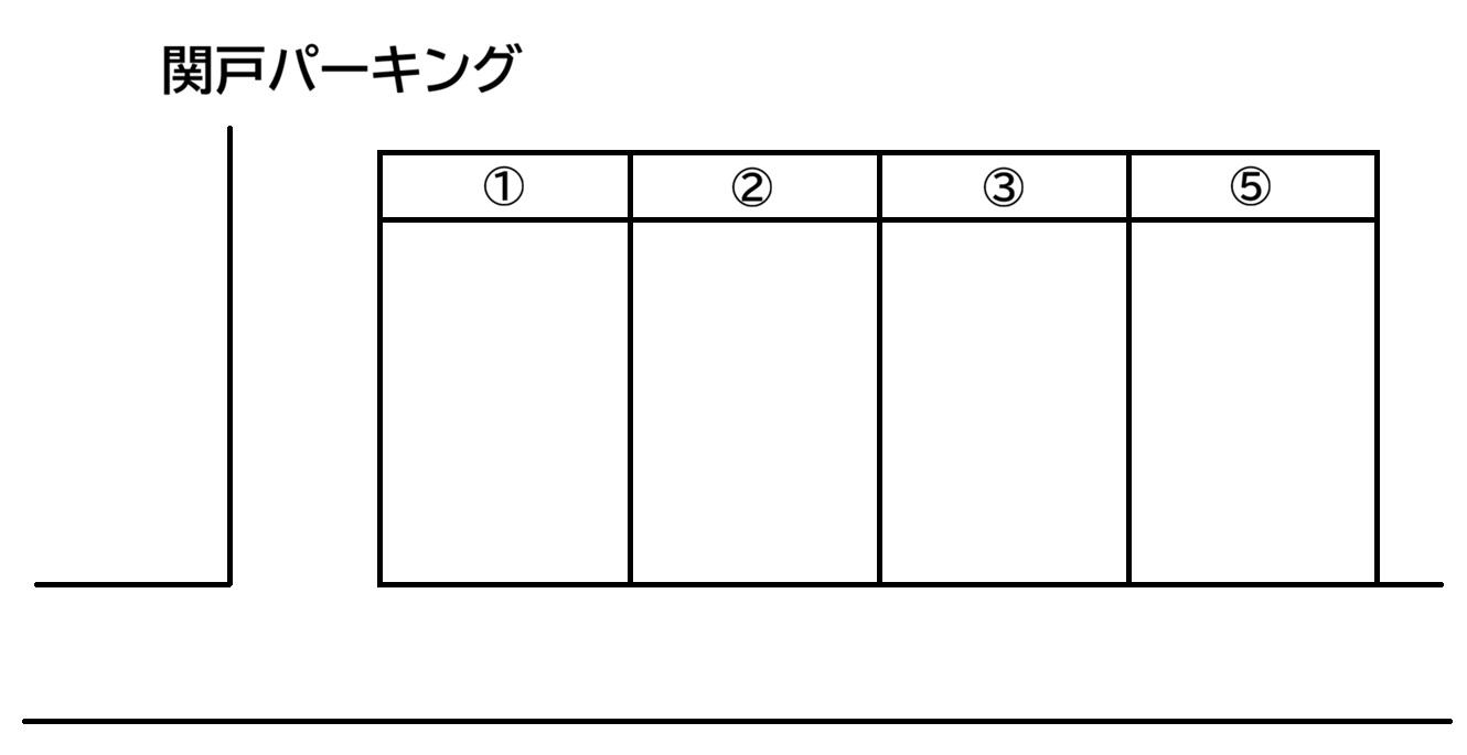 関戸パーキングの駐車配置図
