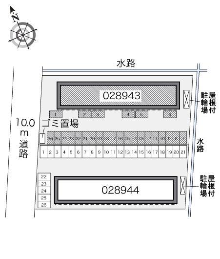 スカイビレッジ鈴鹿Ⅰ(28943)の駐車配置図