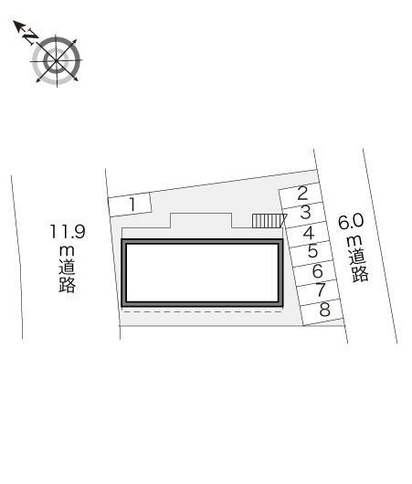 コスモ(16771)の駐車配置図
