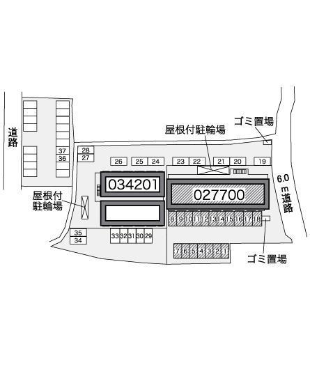 五箇庄(27700)の駐車配置図