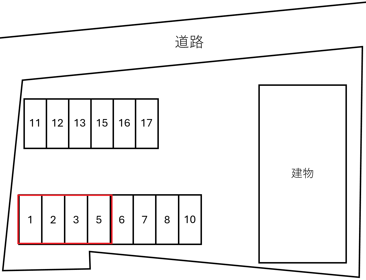 ＤＵＰＬＥＸ　ＳＵＺＵＫＩ別駐車場の駐車配置図