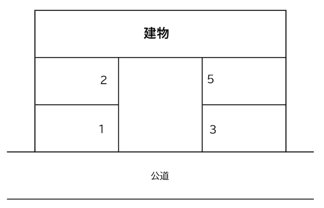 新宿３ー１２駐車場の駐車配置図