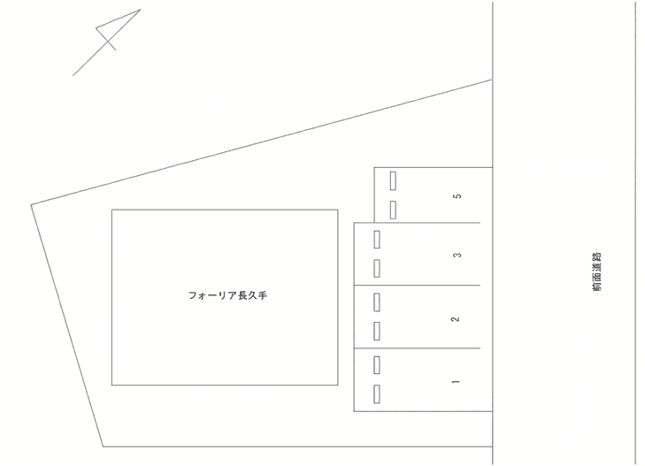 ＦＫフォーリア長久手駐車場の駐車配置図