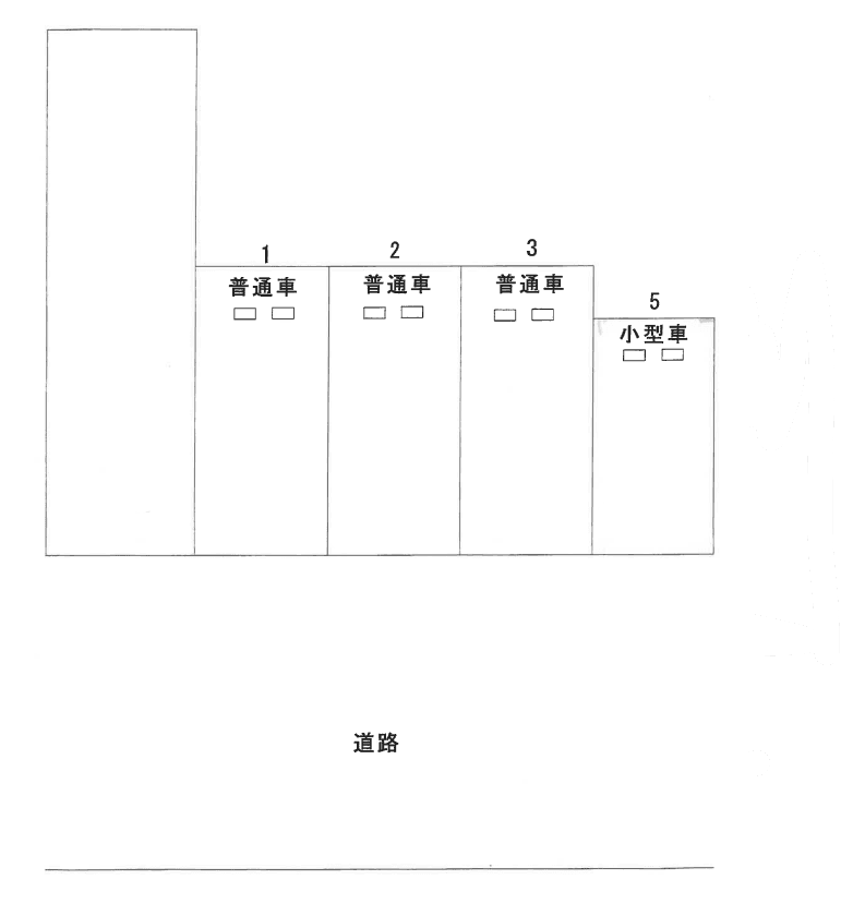 高蔵寺駅前貸駐車場の駐車配置図