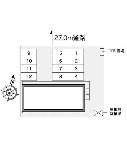 有明コースト(25603)の駐車配置図