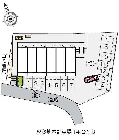 ミランダメルシーシャトー(56904)の駐車配置図