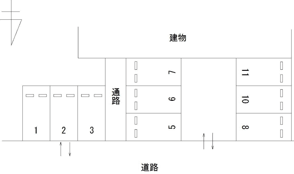 FKネスパルド御幸山駐車場の駐車配置図