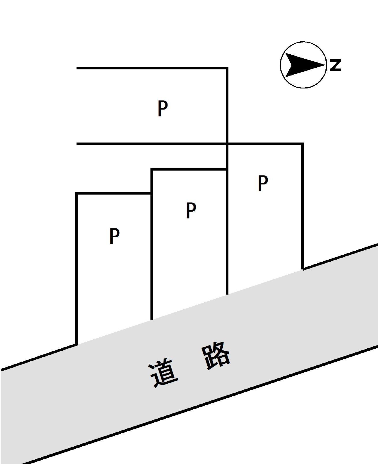 yachiyo forest月極駐車場の駐車配置図