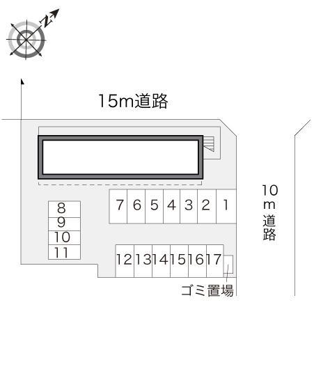 糸田橋東(16506)の駐車配置図