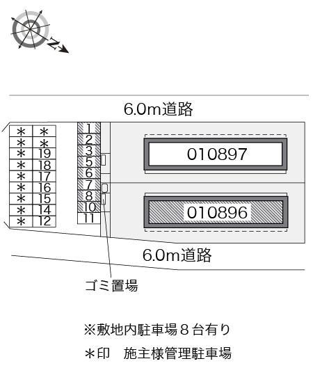 翼Ⅲ(10896)の駐車配置図