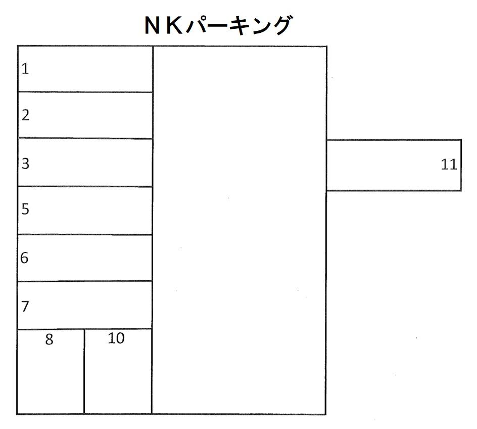 ＮＫパーキングの駐車配置図