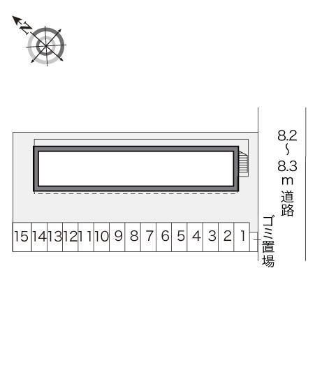 追分台Ａ(20160)の駐車配置図