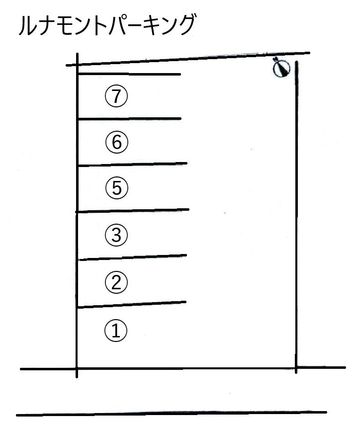 ルナモントパーキングの駐車配置図