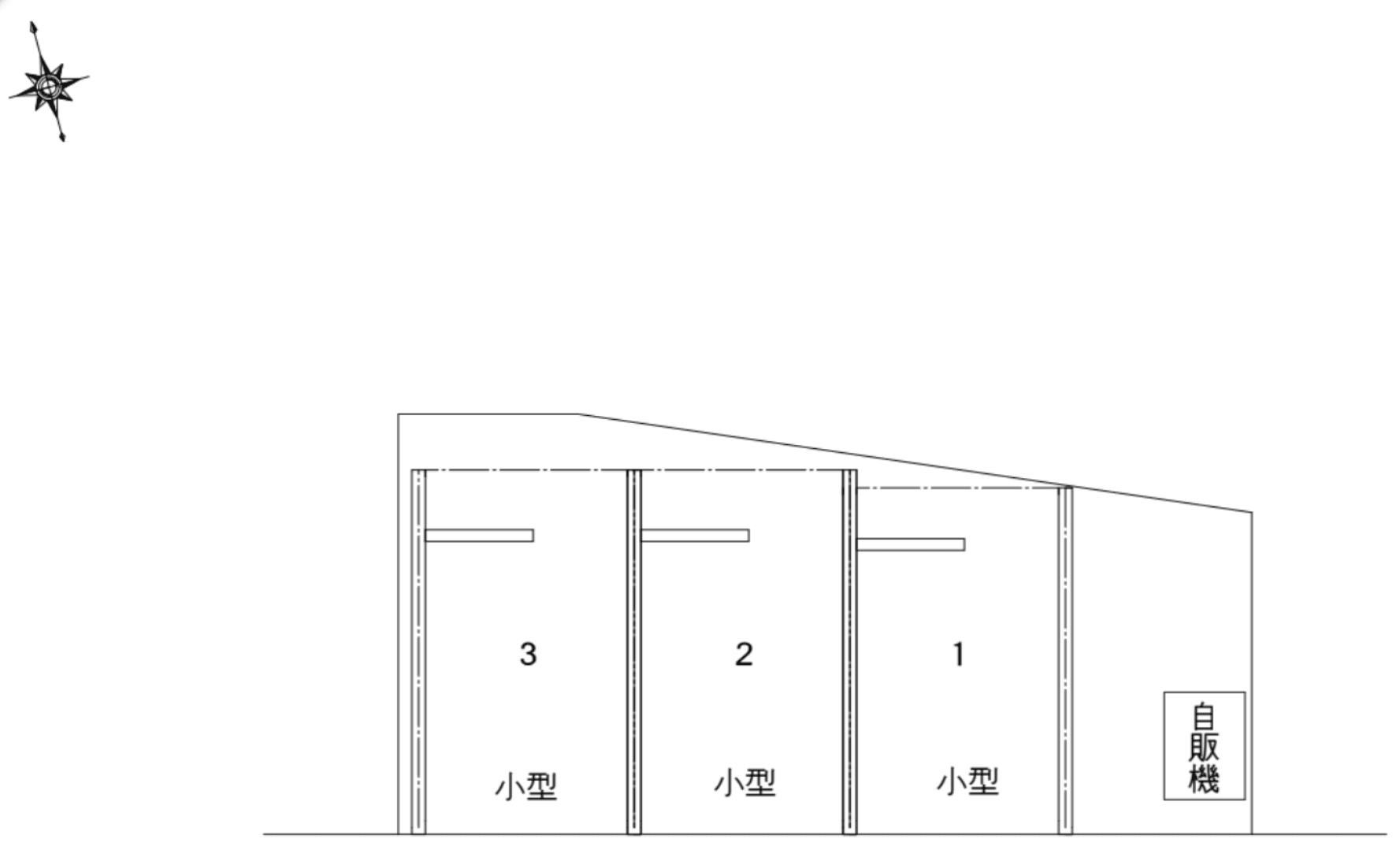 ブレイク北田辺の駐車配置図