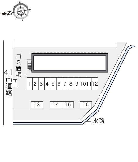田園(17366)の駐車配置図
