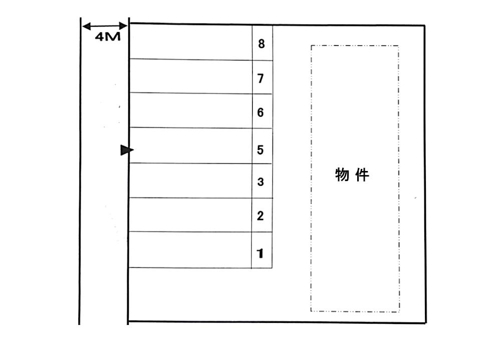 樋田 Ｐの駐車配置図