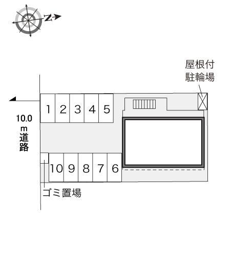 駒場(34129)の駐車配置図