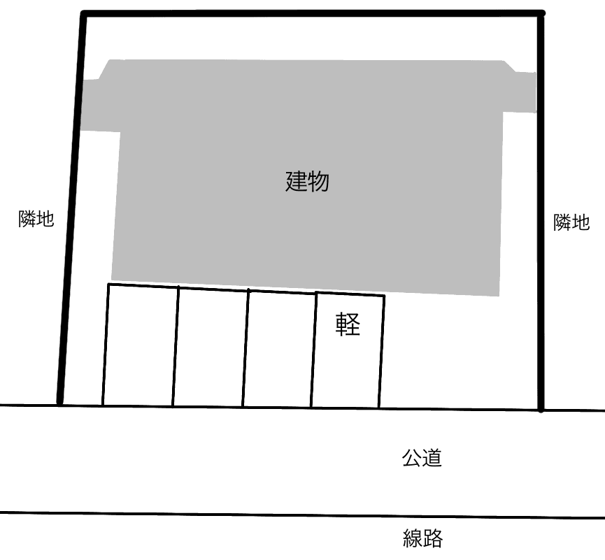 Ｈａｌｅｌｉｎｏの駐車配置図