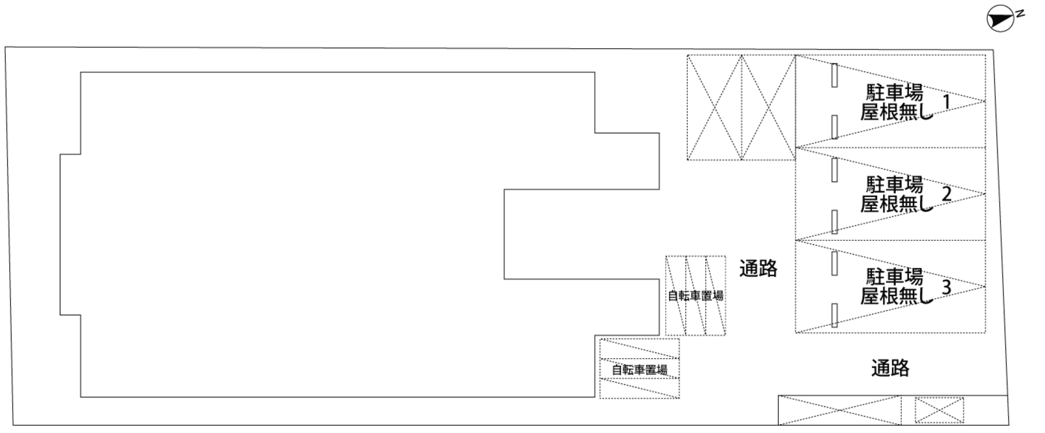 CB鳥栖ｳﾞｨｰｾﾞの駐車配置図