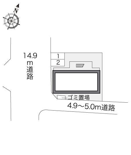 信月(14138)の駐車配置図