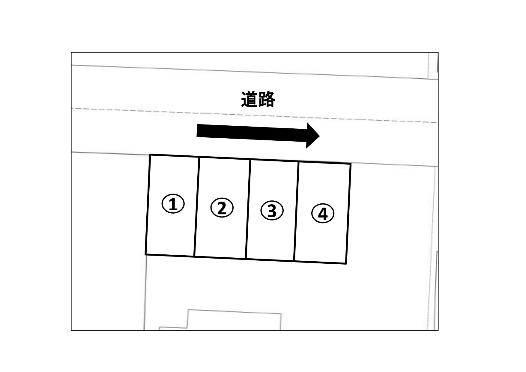 真鶴二丁目駐車場の駐車配置図