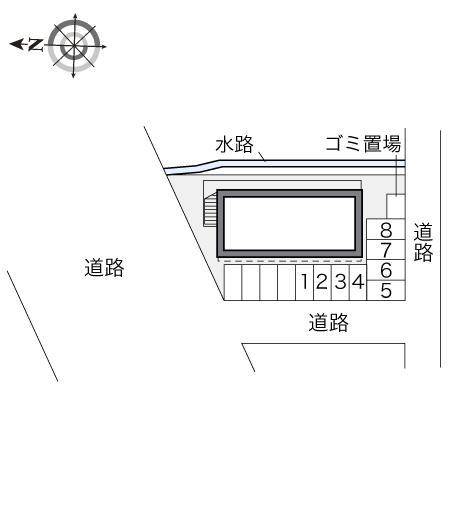 浜の茶屋(21055)の駐車配置図