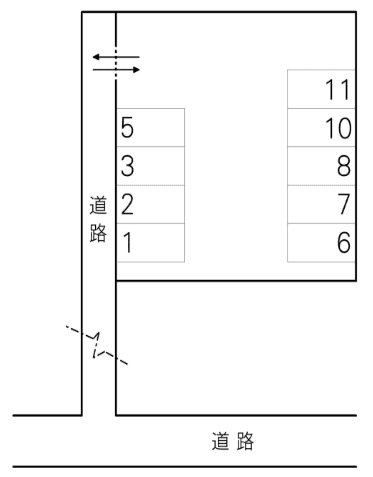 オレンジ第一駐車場の駐車配置図