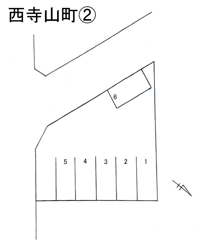 西寺山町②の駐車配置図