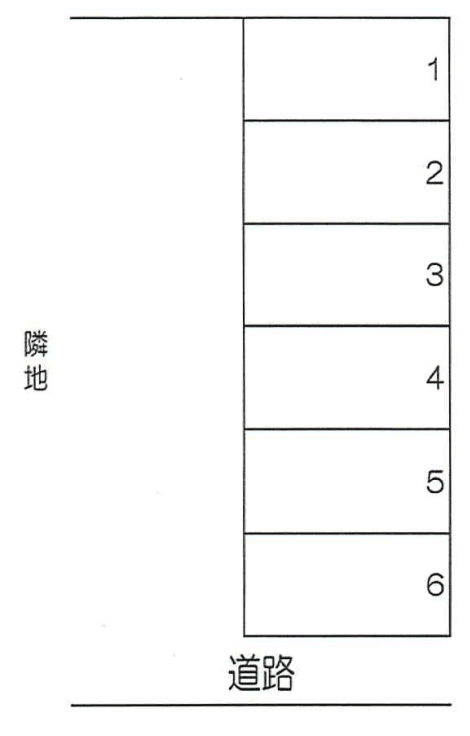 高倉パーキングの駐車配置図