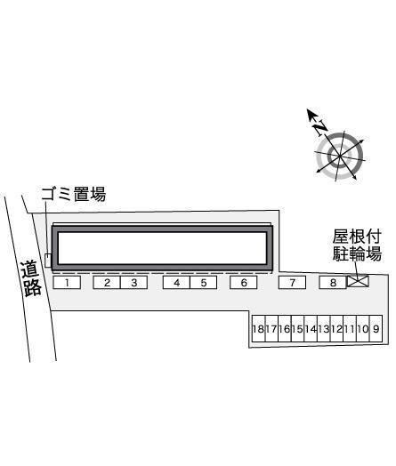 ミラーブル(36438)の駐車配置図