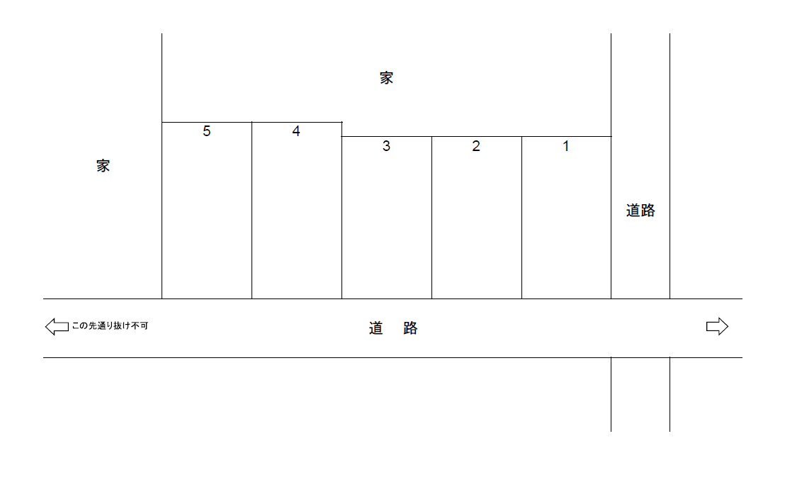 オレム第二駐車場の駐車配置図