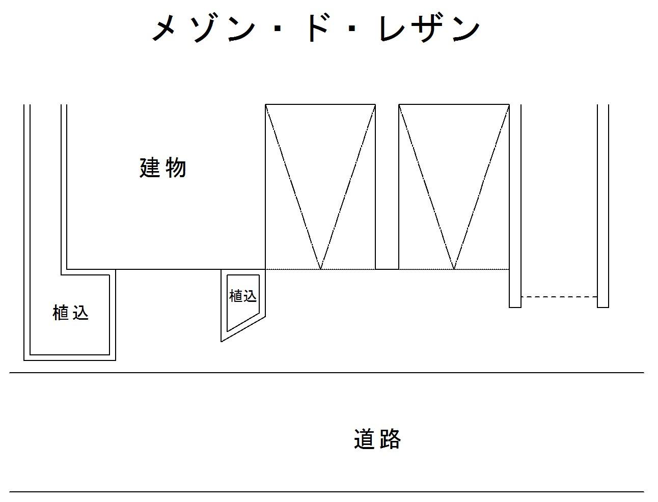 メゾン・ド・レザンの駐車配置図