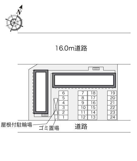 新町(32771)の駐車配置図